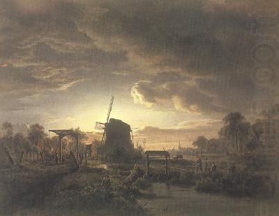 Landscape in Moonlight (mk22), Jacobus Theodorus Abels